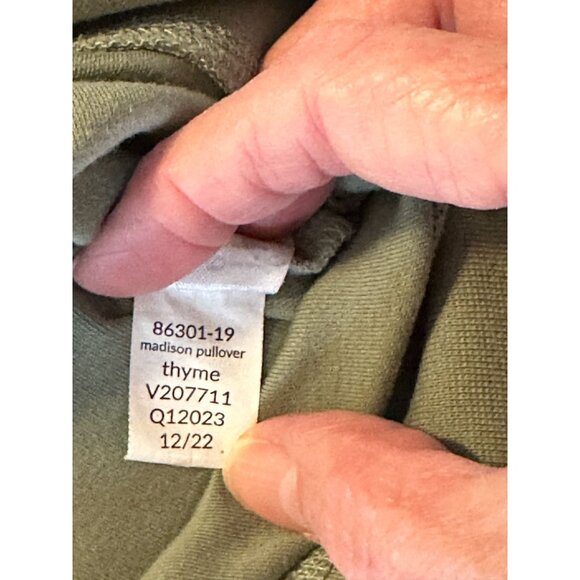 Colored Organics unisex 4T thyme organic cotton Madison pullover with long sleev - Picture 7 of 8